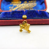 9ct Yellow Gold Leo the Lion Zodiac Charm Pendant 1957 Birmingham Vintage