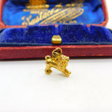 9ct Yellow Gold Leo the Lion Zodiac Charm Pendant 1957 Birmingham Vintage