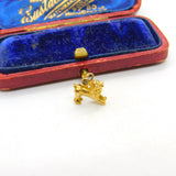 9ct Yellow Gold Leo the Lion Zodiac Charm Pendant 1957 Birmingham Vintage