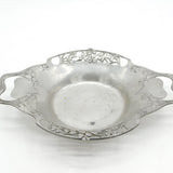 Arts & Crafts Tudric English Pewter Shamrock & Heart Dish Antique c1900