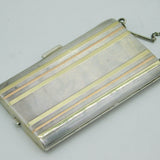 Tiffany & Co. 14ct Gold & Sterling Silver Mirror Compact Antique c1920 Art Deco