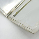 Tiffany & Co. 14ct Gold & Sterling Silver Mirror Compact Antique c1920 Art Deco