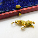9ct Yellow Gold Warwick Bear with Pearl Charm Pendant Vintage 1963 London