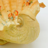 Grainger Royal Worcester Blush Porcelain Large Shell Bowl Antique c1920 Deco