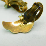 Norwegian Sterling Silver Gilt & Green Enamel Necklace, Earrings Set Antique