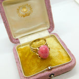 9ct Yellow Gold Ring With Interchangeable Cabochon Stones Vintage c1970