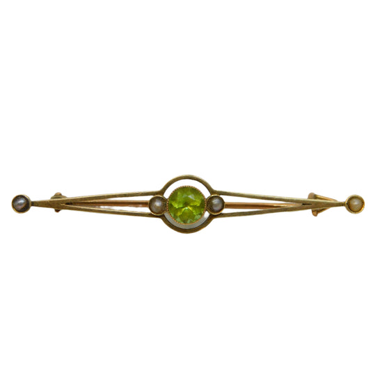 Edwardian Gold Suffragette Brooch 9ct