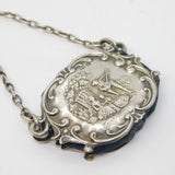 Edwardian Sterling Silver Regency Pattern Chatelaine Pin Cushion Antique