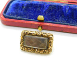 Georgian 12ct Yellow Gold Woven Hair Plait Mourning Brooch c1820 Antique