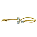 Antique 18ct Gold Aquamarine Brooch
