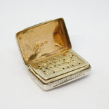 George IV Sterling Silver Floral Vinaigrette Antique 1832 Birmingham