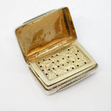 George IV Sterling Silver Floral Vinaigrette Antique 1832 Birmingham