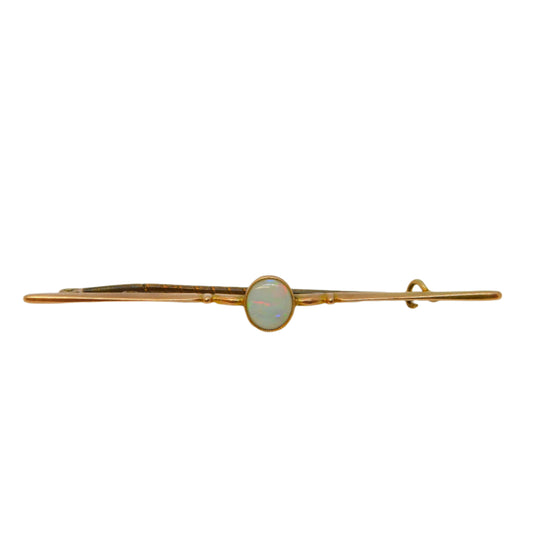 Antique Gold Opal Brooch