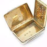 George IV Sterling Silver Floral Vinaigrette Antique 1832 Birmingham