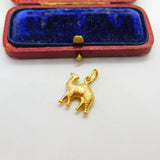 18ct Yellow Gold Standing Camel Charm or Pendant Vintage c1970