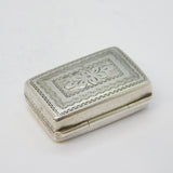 George IV Sterling Silver Floral Vinaigrette Antique 1832 Birmingham