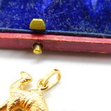 18ct Yellow Gold Standing Camel Charm or Pendant Vintage c1970