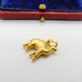 18ct Yellow Gold Standing Camel Charm or Pendant Vintage c1970