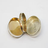 George III Sterling Silver Oval Form Vinaigrette Antique 1802 London