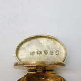 George III Sterling Silver Oval Form Vinaigrette Antique 1802 London