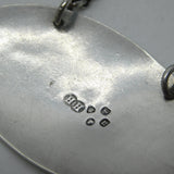 Victorian Sterling Silver 'Amontillado' Spanish Wine Decanter Label Antique 1868 London