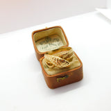 Large 9ct Yellow Gold Twisted Snake or Serpent Statement Ring c1980 Birmingham