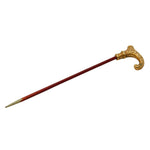 Gold Walking Stick Pin 15ct Gold