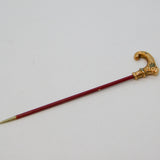 Victorian 15ct Yellow Gold Novelty Walking Cane Stick Pin Antique c1880