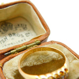 Edwardian 18ct Yellow Gold Five Stone Diamond Boat Ring 1902 Chester Antique