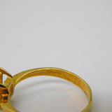 9ct Yellow Gold Emerald Cut 1ct Spinel Solitaire Ring Vintage 2003 London