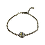 silver enamel edwardian bracelet antique