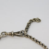 Victorian Sterling Silver & Floral Enamel Sweetheart Bracelet Antique c1890