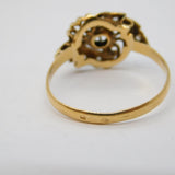 19th Century French 18ct Gold & Platinum Diamond Set Dress Ring Antique c1890