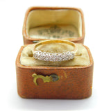 9ct Yellow Gold Seven Stone Diamond Half-Eternity Ring 1994 London Vintage