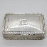 William IV Nathaniel Mills Sterling Silver Snuff Box Antique 1836 Birmingham
