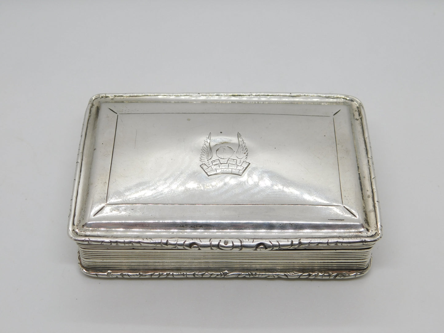 William IV Nathaniel Mills Sterling Silver Snuff Box Antique 1836 Birmingham