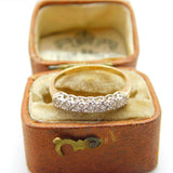 9ct Yellow Gold Seven Stone Diamond Half-Eternity Ring 1994 London Vintage