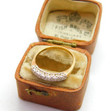 9ct Yellow Gold Seven Stone Diamond Half-Eternity Ring 1994 London Vintage