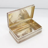 William IV Nathaniel Mills Sterling Silver Snuff Box Antique 1836 Birmingham