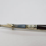 19th Century Scottish Sterling Silver Citrine & Agate Dirk Brooch Antique c1890