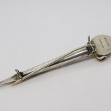 19th Century Scottish Sterling Silver Citrine & Agate Dirk Brooch Antique c1890