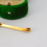 Victorian 9ct Yellow Gold Fox Mask Hunting Stock Pin Brooch Antique c1890
