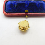 Edwardian 9ct Yellow Gold Frog on the Drum Charm Pendant Antique c1910