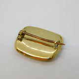 Victorian 9ct Yellow Gold Hair Set Mourning Brooch Antique c1850