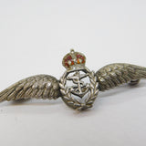 WWII Sterling Silver & Enamel Royal Navy Air Arm Sweetheart Brooch Antique c1940