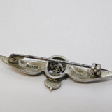 WWII Sterling Silver & Enamel Royal Navy Air Arm Sweetheart Brooch Antique c1940