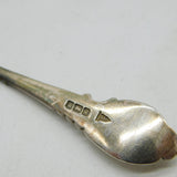 Edwardian Boxed Set of Sterling Silver Floral Teaspoons 1908 Sheffield Antique