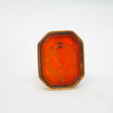 George III 10ct Gold & Agate 'May Britons Ever Enjoy' Intaglio Fob Seal Antique