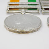 Boer War South Africa Pair of Medals Kings Rifle Brigade Pte Turner Antique