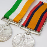 Boer War South Africa Pair of Medals Kings Rifle Brigade Pte Turner Antique
